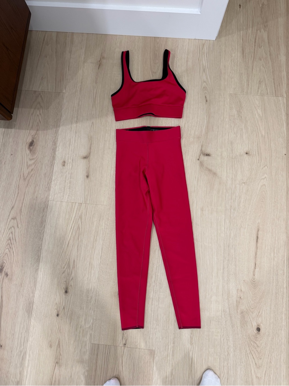 ultracor Hot Pink Sports Bra & Leggings with Black Trim